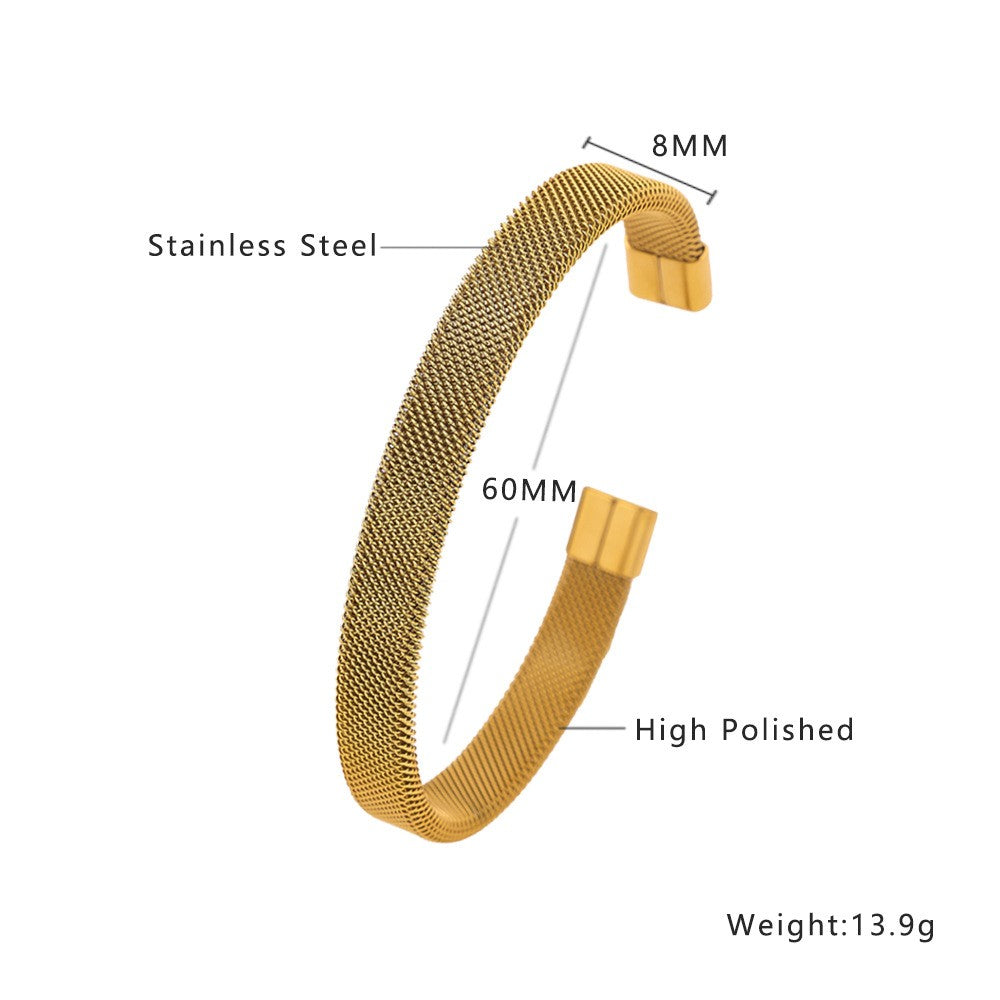 Stainless Steel Minimalist Fashion Bangle