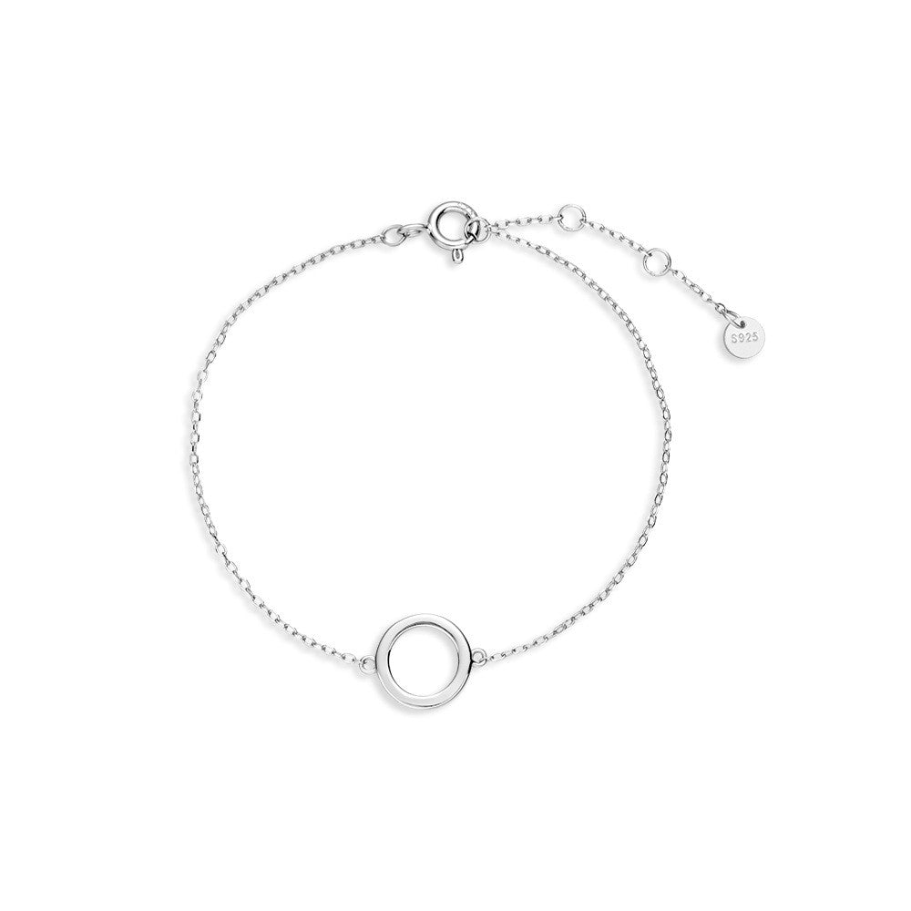 925 Sterling Silver Circle Fashion Bracelet