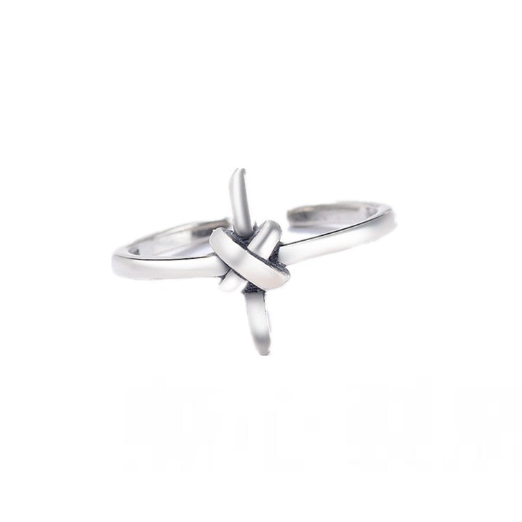 925 Sterling Silver Cross Fashion Ring