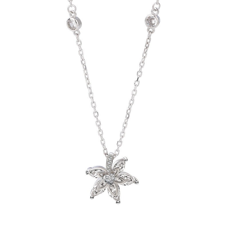 925 Sterling Silver Mapel Pendant Necklace
