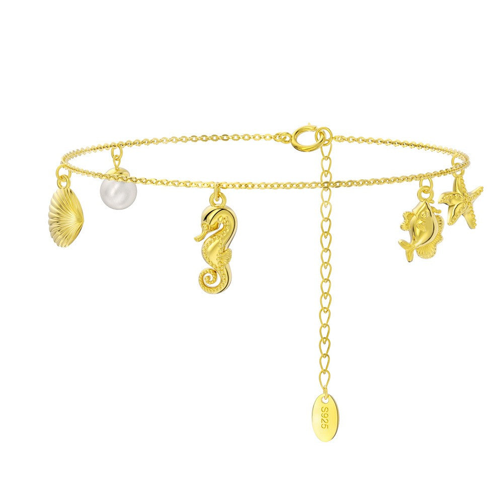 925 Sterling Silver Sea Life Bracelet