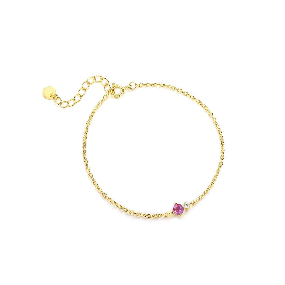 925 Sterling Silver Zircon Fashion Bracelet
