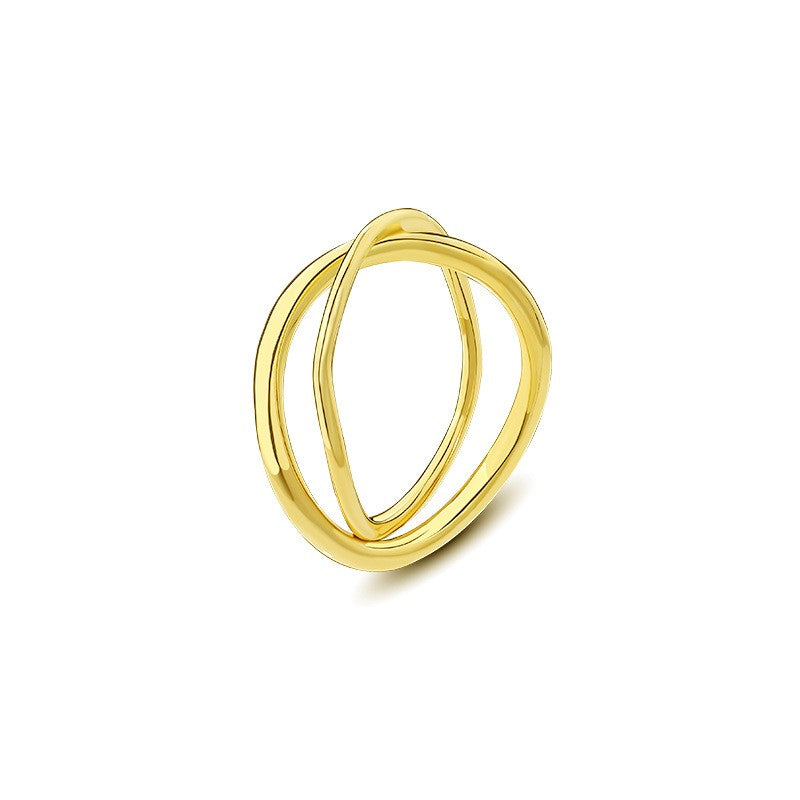 925 Sterling Silver Irregular Fashion Open Ring