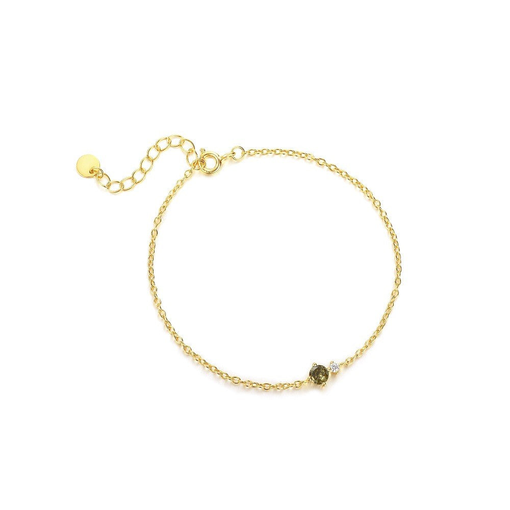 925 Sterling Silver Zircon Fashion Bracelet