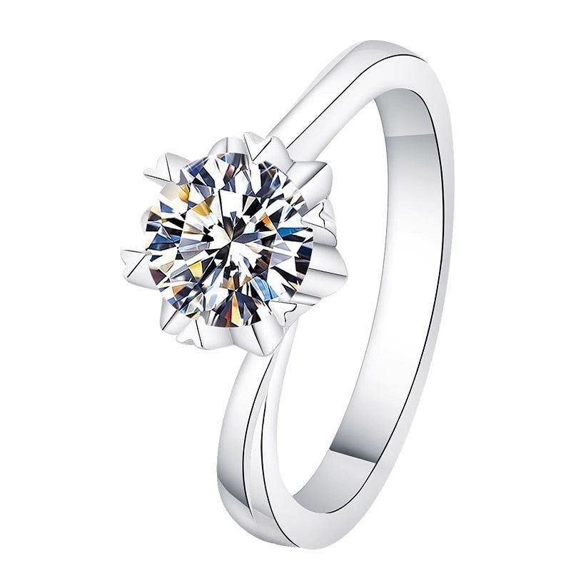 925 Sterling Silver Elegant Cubic Zirconia Fashion Ring