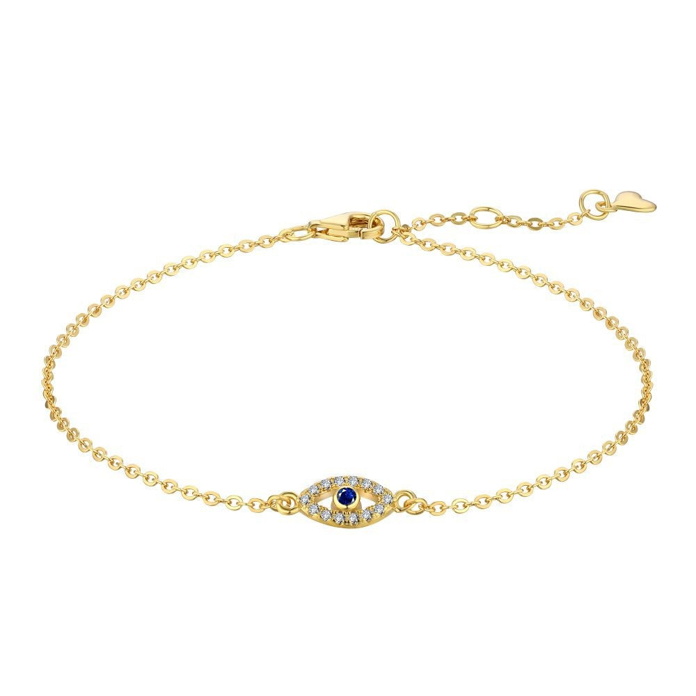925 Sterling Silver Evil Eye Fashion Bracelet