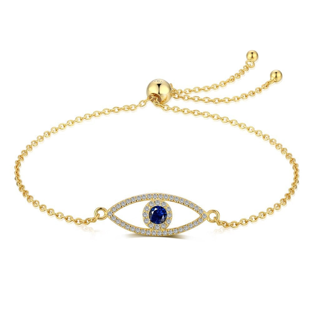 925 Sterling Silver Evil Eye Fashion Bracelet