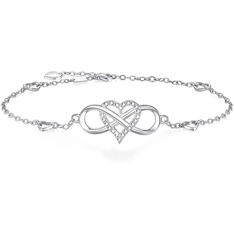 925 Sterling Silver Infinity Fashion Bracelet