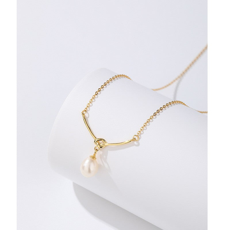 925 Sterling Silver Pearl Fashion Necklace