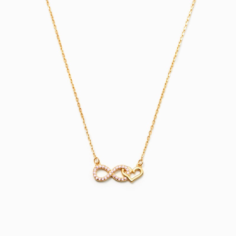 925 Sterling Silver Infinity Fashion Necklace
