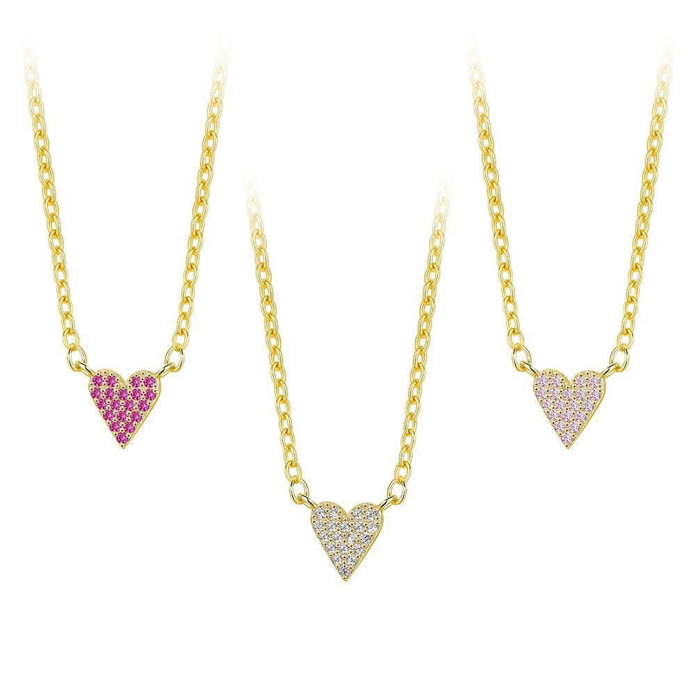 925 Sterling Silver Heart Pendant Necklace