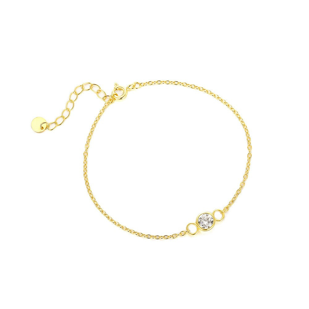 925 Sterling Silver Zircon Fashion Bracelet