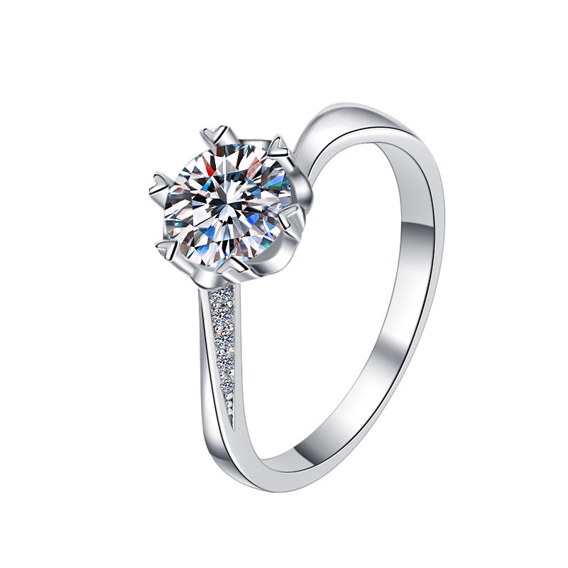 925 Sterling Silver Elegant Cubic Zirconia Fashion Ring