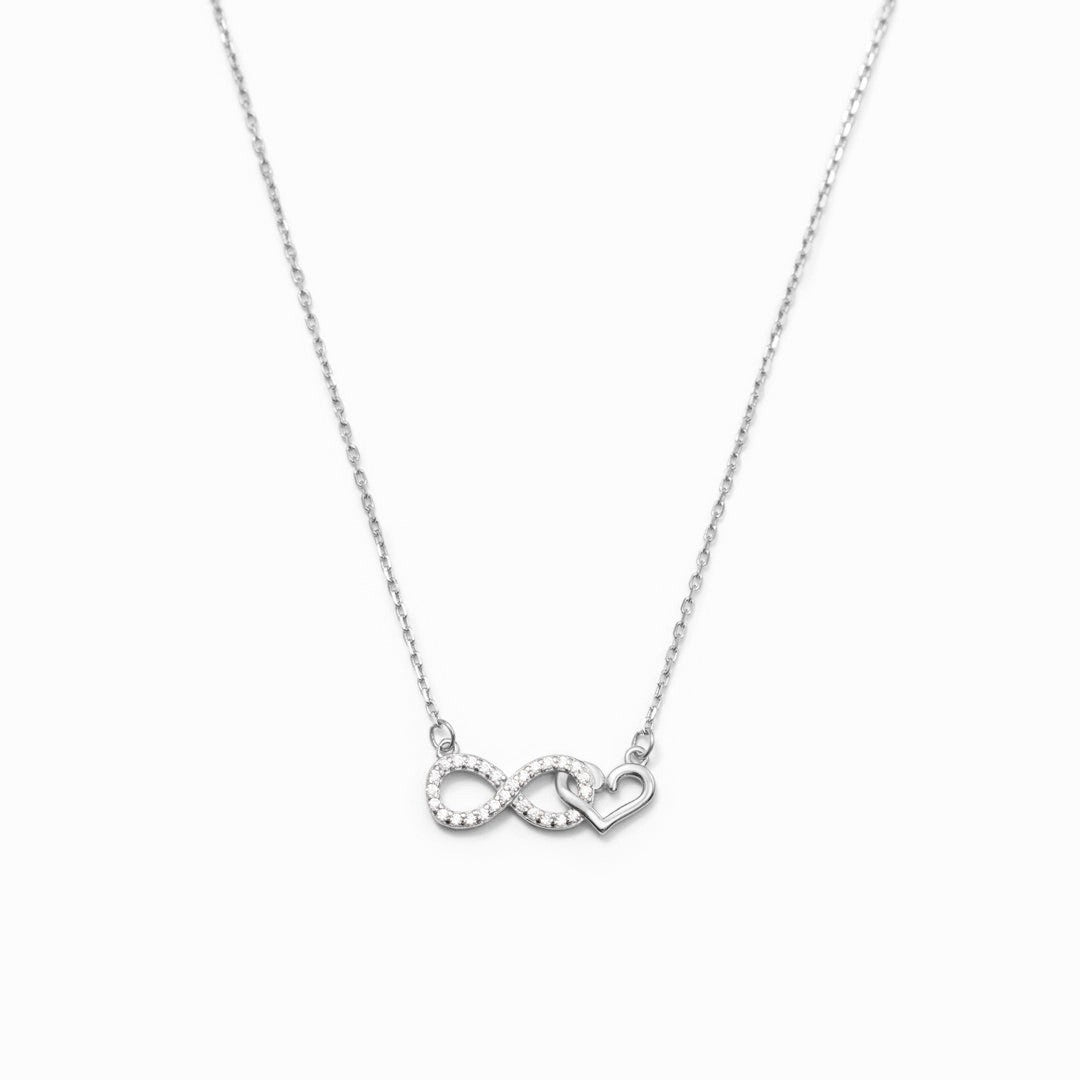 925 Sterling Silver Infinity Fashion Necklace