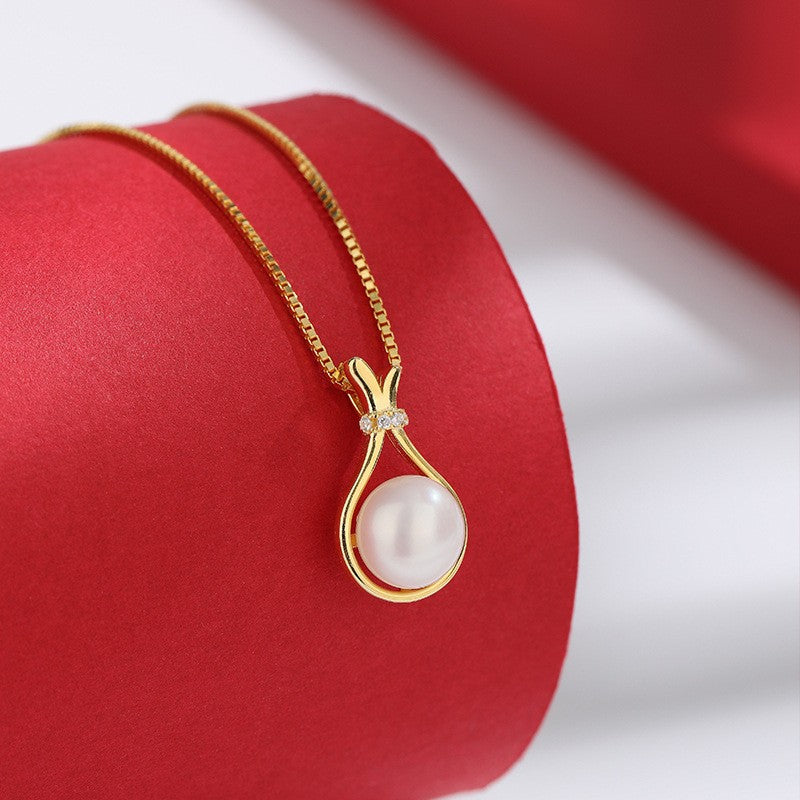 925 Sterling Silver Pearl Fashion Necklace