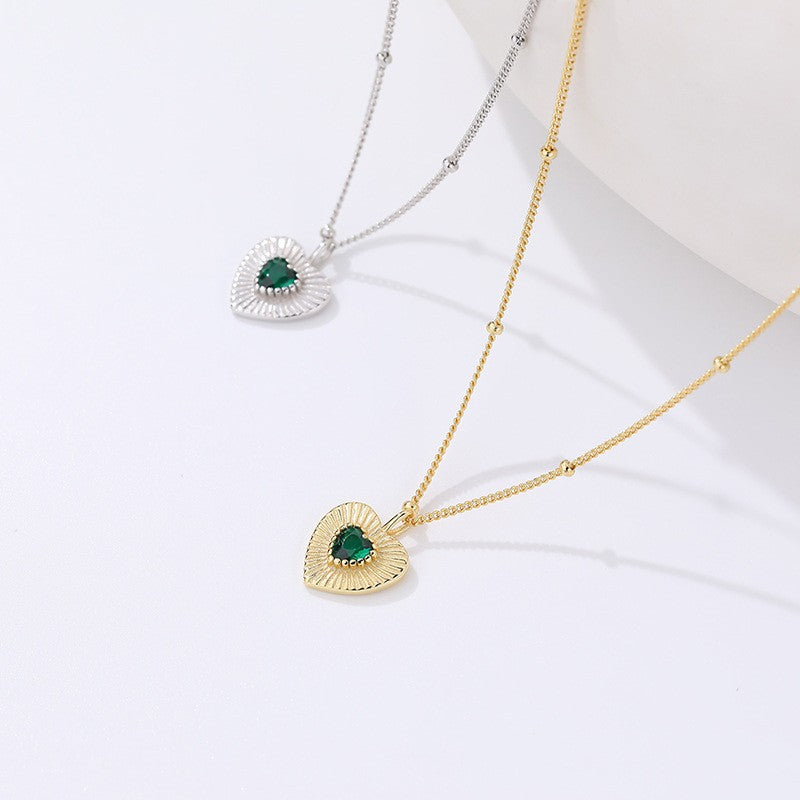 925 Sterling Silver Heart Pendant Necklace