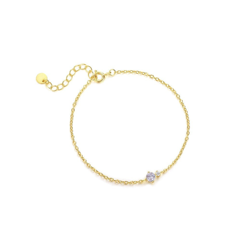 925 Sterling Silver Zircon Fashion Bracelet