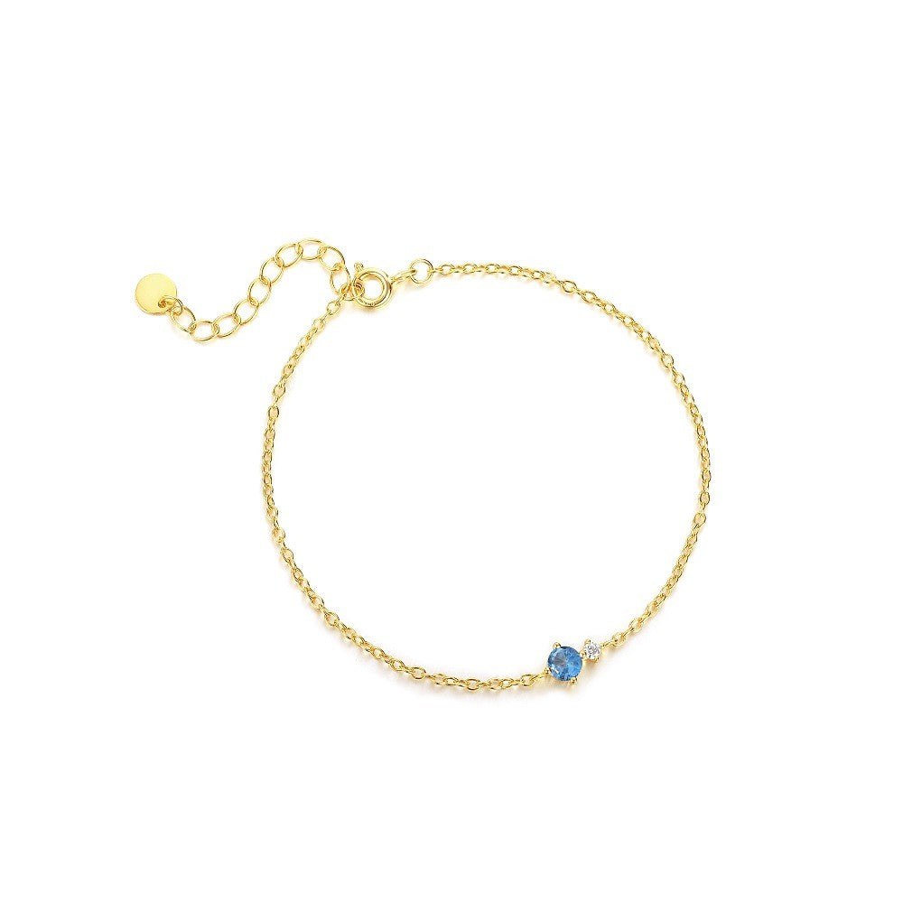925 Sterling Silver Zircon Fashion Bracelet