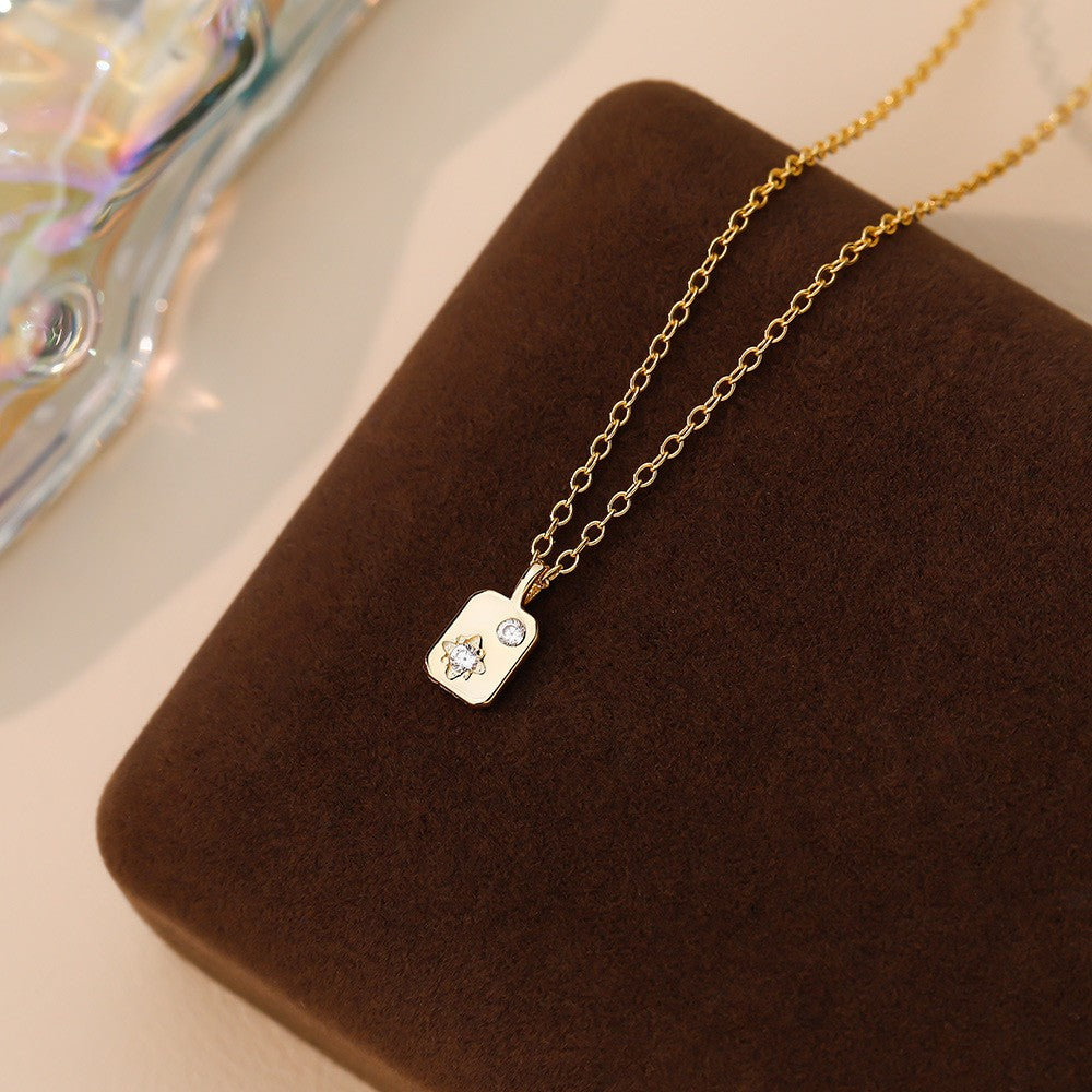 925 Sterling Silver Star Pendant Necklace