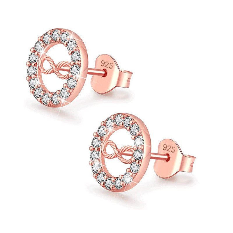 925 Sterling Silver Infinity Fashion Earrings