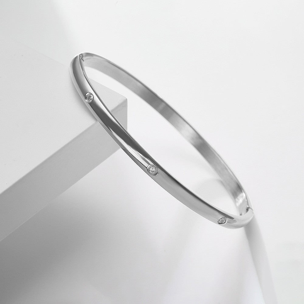 Stainless Steel Minimalist Fashion Bangle