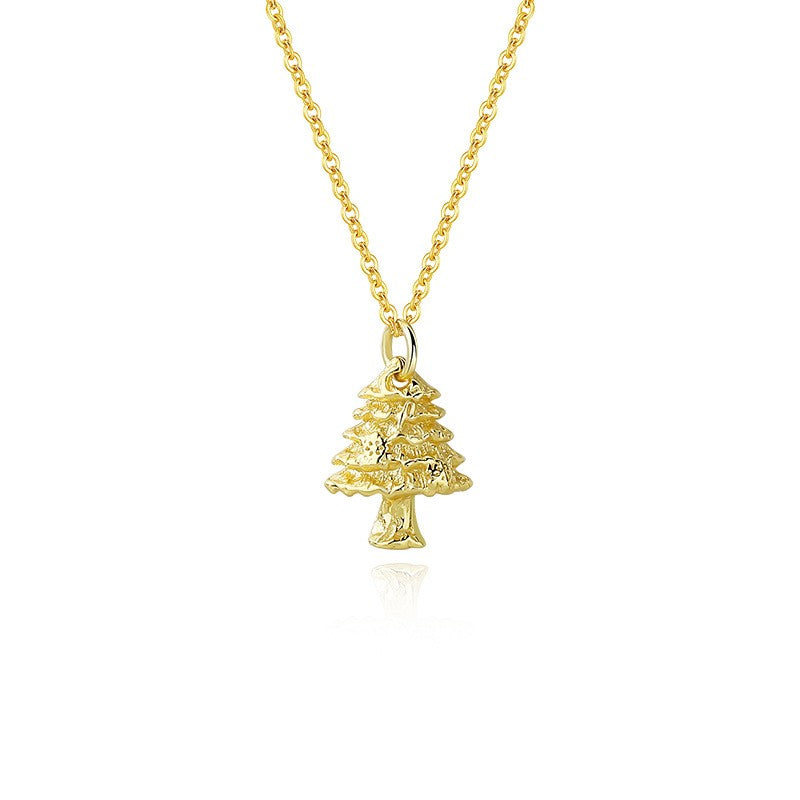 925 Sterling Silver Christmas Tree Necklace - Perfect Holiday Gift