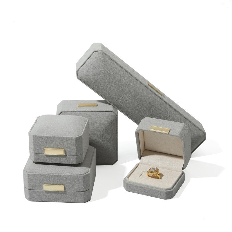 PU Leather Octagonal Jewelry Box