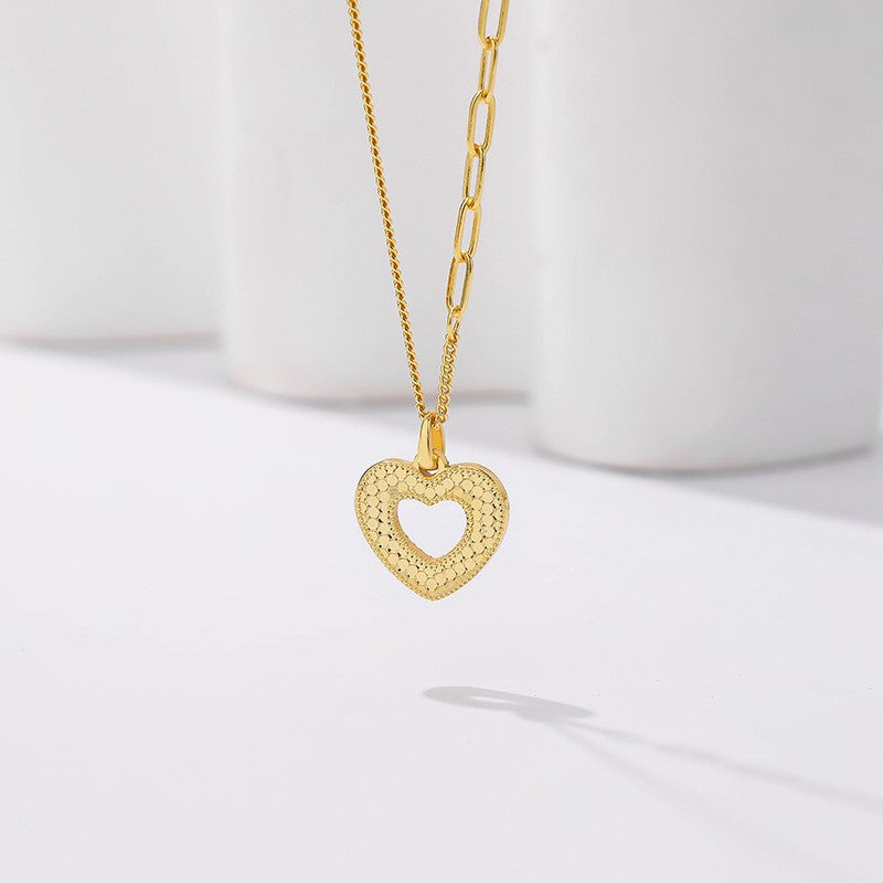 925 Sterling Silver Heart Pendant Necklace