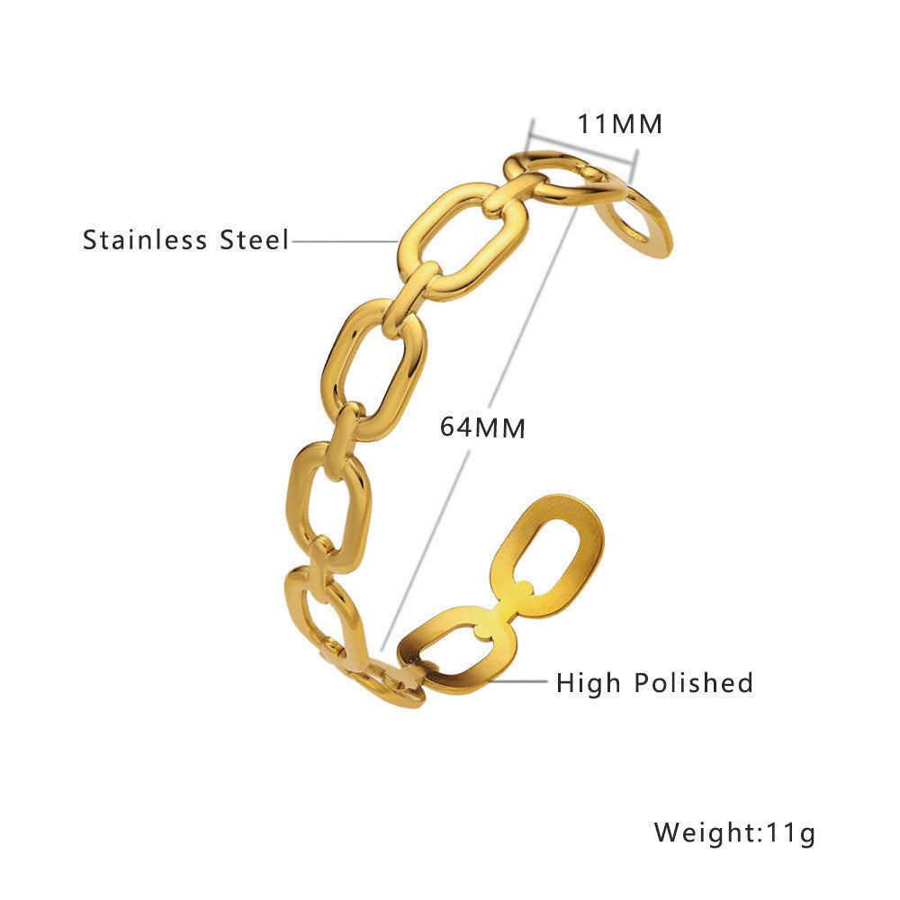 Stainless Steel Jewelry Minimalist Fashion Bangle