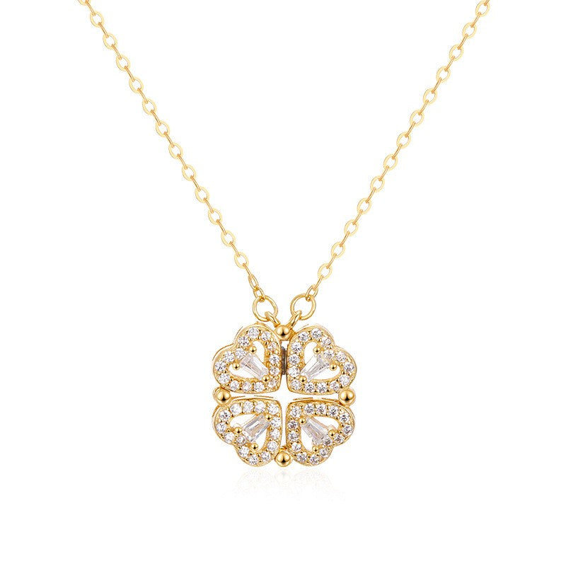 925 Sterling Silver Hearts Necklace