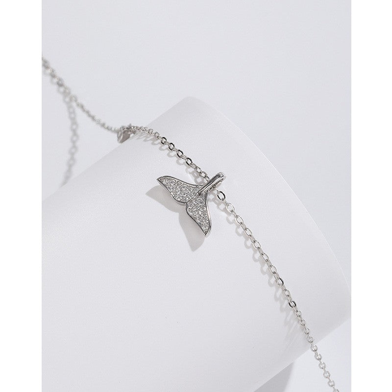 925 Sterling Silver Fish Tail Fashion Bracelet