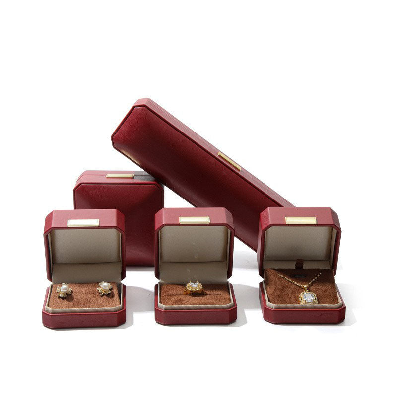 PU Leather Octagonal Jewelry Box