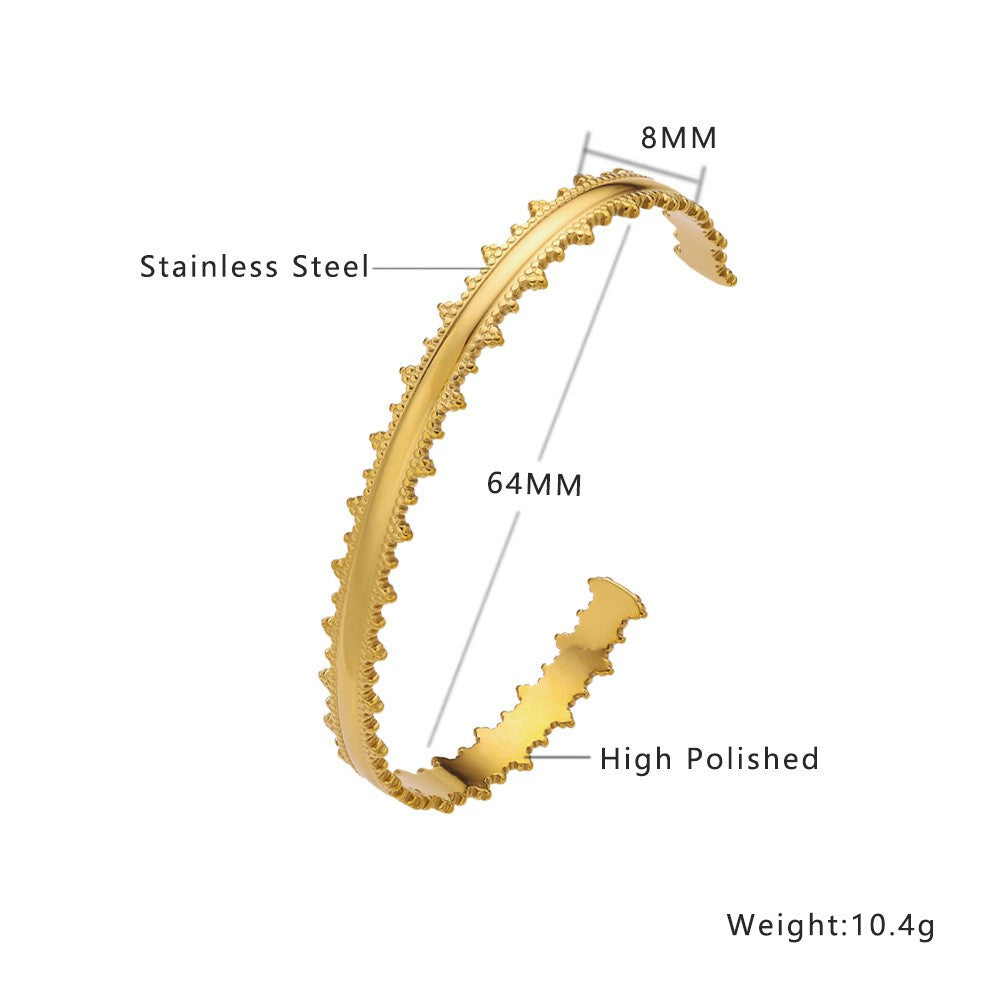 Stainless Steel Jewelry Minimalist Fashion Bangle