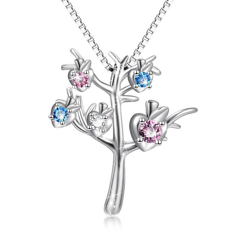 925 Sterling Silver Tree of Life Fashion Necklace
