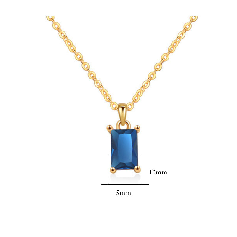 925 Sterling Silver Fashion Zircon Necklace