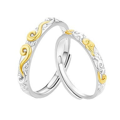 925 Sterling Silver Elegant Fashion Engagement Couple Rings