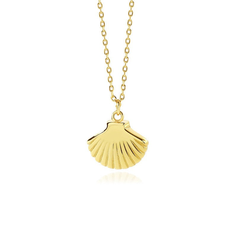 925 Sterling Silver Seashell Pendant Necklace