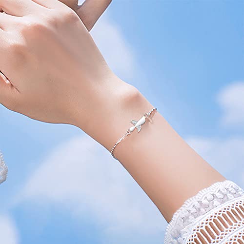 925 Sterling Silver Guardian Angel Lucky Bracelet for Women Girls with Gift Box