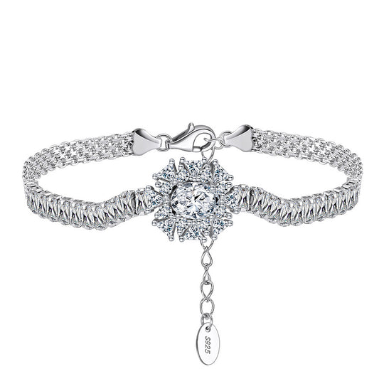 925 Sterling Silver Zircon Bracelet