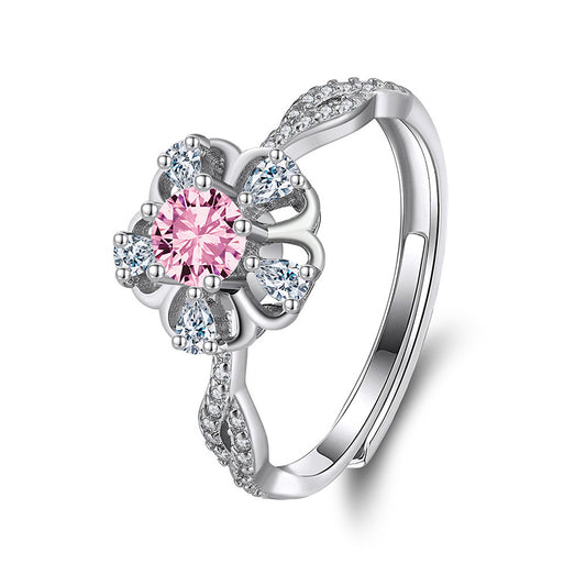 925 Sterling Silver Zircon Ring