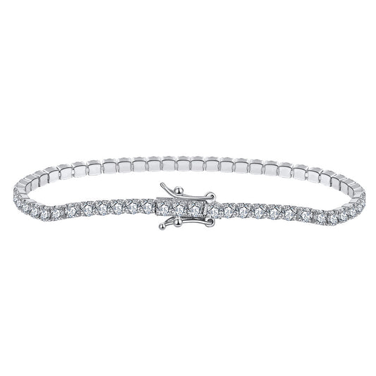 925 Sterling Silver 2mm 3mm Tennis Bracelet
