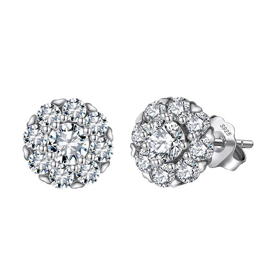 925 Sterling Silver Zircon Earrings