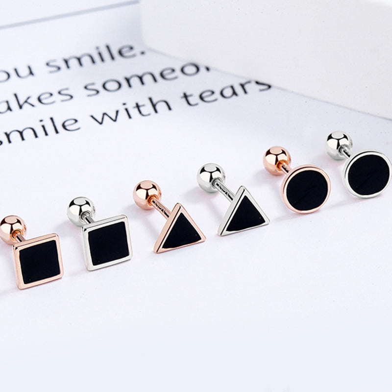 925 Sterling Silver Screwed Earrings