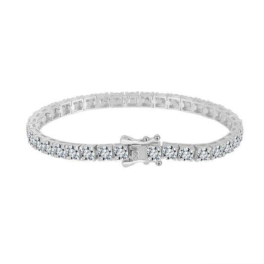925 Sterling Silver 2mm 3mm 4mm Tennis Bracelet