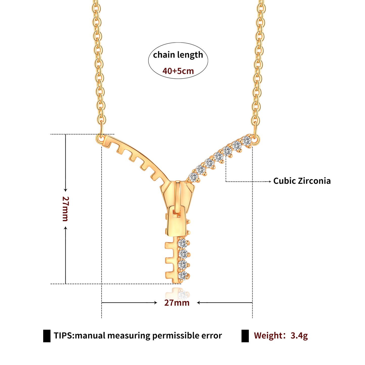 Brass With Plated Fashion Jewelry Necklace