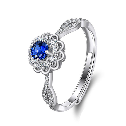 925 Sterling Silver Zircon Ring