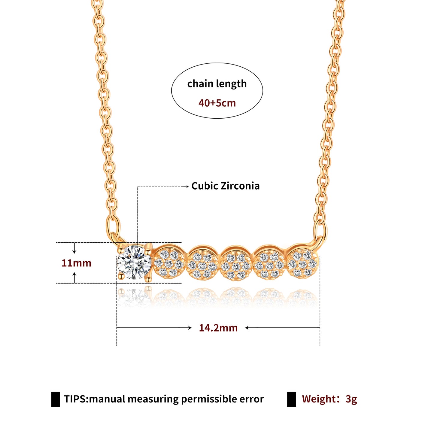 Brass With Plated Fashion Jewelry Necklace