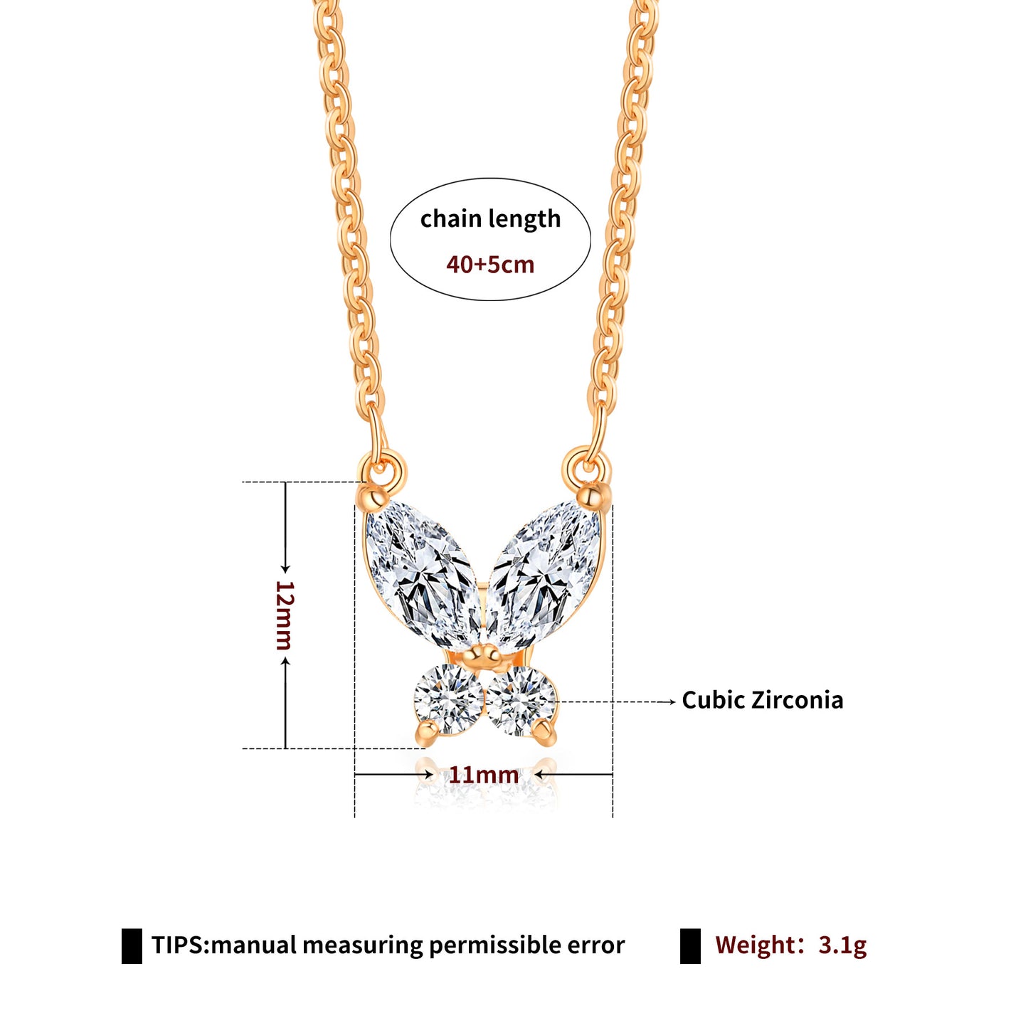 Brass With Plated Fashion Jewelry Necklace