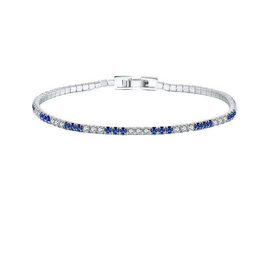 925 Sterling Silver 2mm Tennis Bracelet