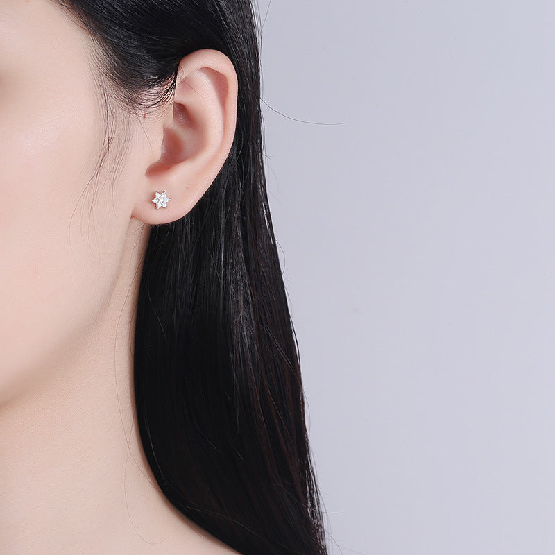 925 Sterling Silver Screw Back Stud Earrings